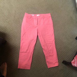 LOFT Cropped Pants - Peach